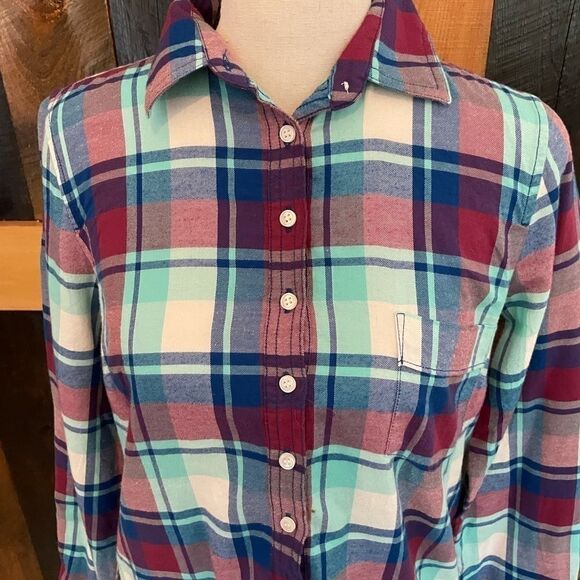 J Crew Perfect Fit  lightweight flannel size XS - Picture 3 of 5